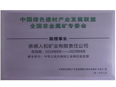 中国绿色建材产业发展联盟副理事长